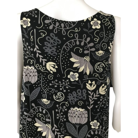 Gudrun Sjoden Shirt Dress sz M Floral Paisley Organic Pockets BOHO Lagenlook NEW - Picture 8 of 14